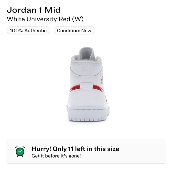 Jordan 1 mid (University red) - Picture 3 of 5